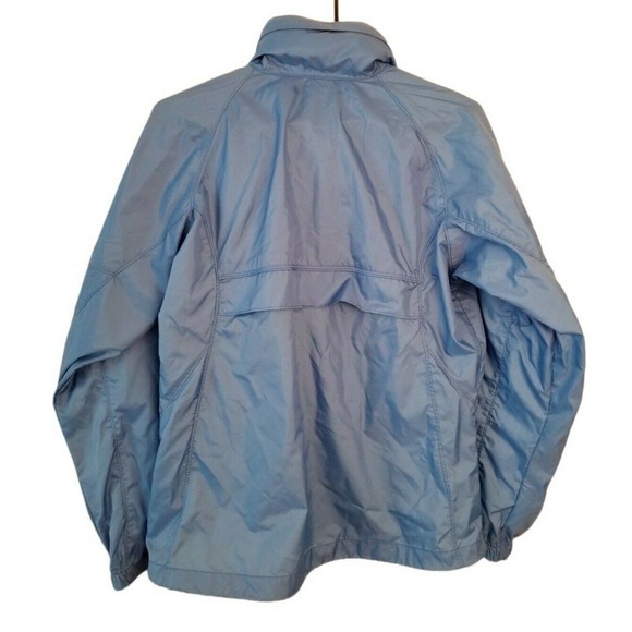 Columbia women's hoodie rain jacket‎ FullZip size medium, blue. - Picture 3 of 5